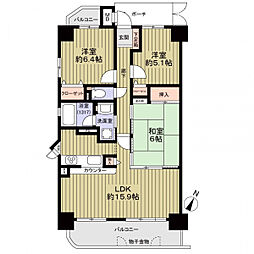 ネオステージ原 3LDKの間取り