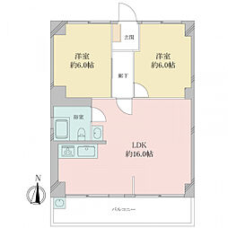 間取図画像 2LDK