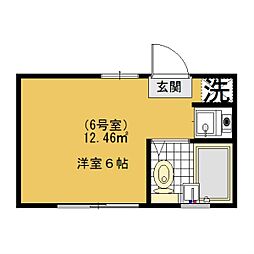 シティ新所沢 1Kの間取図画像