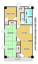 ウエストピア京都 4DKの間取図画像