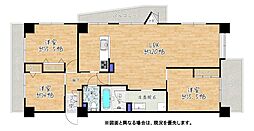 JGMヴェルデ唐の原駅前 3LDKの間取図画像