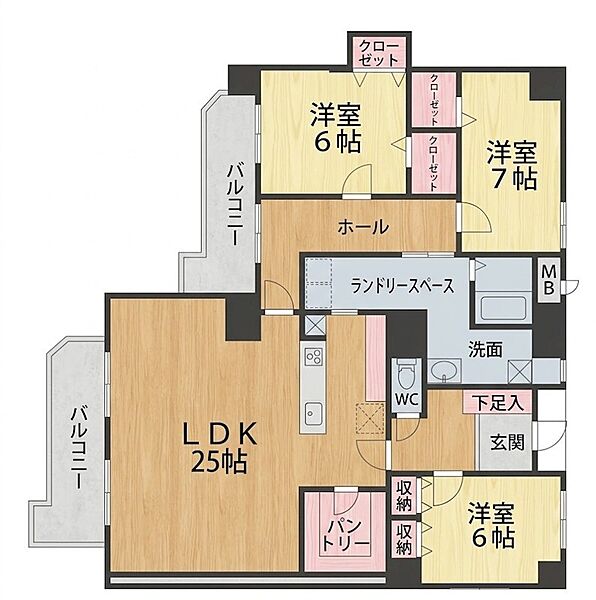 間取りを拡大表示