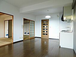 和布刈スカイマンションII 3LDKのリビング/ダイニング