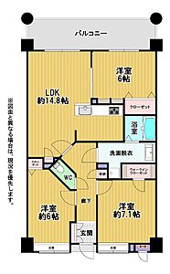 間取り：全居室は6帖以上とゆとりのある間取りです