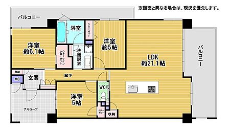 3LDK 間取り
