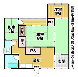 丸山一丁目戸建 2Kの間取り