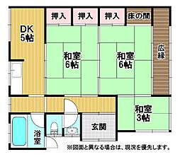 末広町戸建 3DKの間取り
