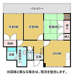 間取図画像 3DK