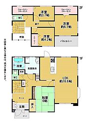 東大橋二丁目戸建 4LDKの間取り