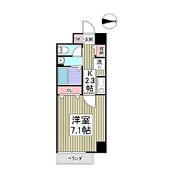 ファージェ立石 1Kの間取図画像