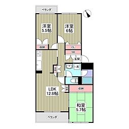 LEREVE八千代台 3LDKの間取図画像