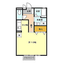 山梨県甲府市大津町1300-1（賃貸アパート1K・2階・33.39㎡） その2