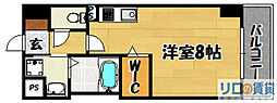ICube上新庄 ワンルームの間取図画像