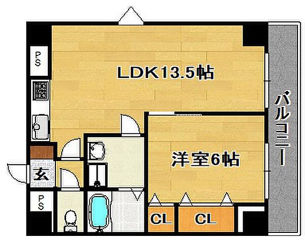 グランデージ新深江 ｜大阪府大阪市東成区大今里南5丁目(賃貸マンション1LDK・8階・35.42㎡)の写真 その2