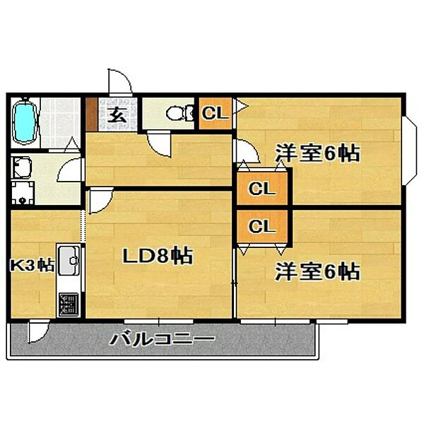 アグリアーブル 502｜大阪府大阪市生野区巽東2丁目(賃貸マンション2LDK・5階・48.00㎡)の写真 その2