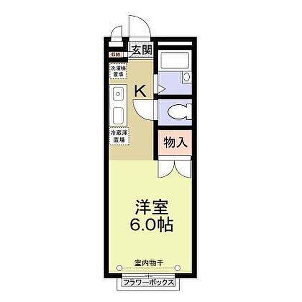 エステートピアナカタＡ棟 102｜大阪府東大阪市長瀬町2丁目(賃貸アパート1R・1階・19.80㎡)の写真 その2