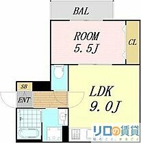 アート吹田泉町  ｜ 大阪府吹田市泉町4丁目（賃貸アパート1LDK・3階・33.68㎡） その2