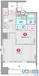 ゲートコート東三国 7階1LDKの間取り