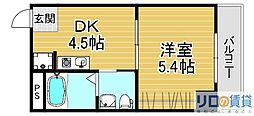 ハイツアスク 1DKの間取図画像