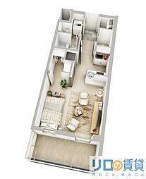 エステムコート新大阪XVIパルス 8階1DKの室内