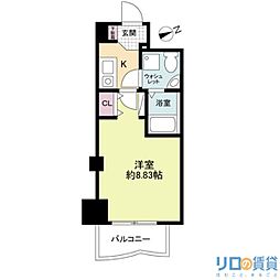 セレニテ新大阪弐番館 12階1Kの間取り