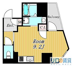 イルリッシュ西中島（ILE　RICHE　NISHINAKAJIMA） 8階ワンルームの間取り