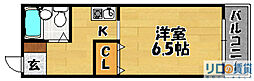 パル下新庄 2階1Kの間取り