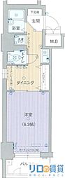 エステムコート新大阪 1DKの間取図画像