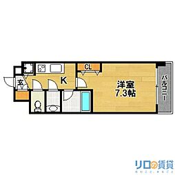 レオングラン新大阪レジデンス 1Kの間取図画像