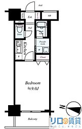 セレッソコート新大阪 1Kの間取図画像
