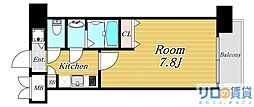 エスリード新大阪コンフォート2番館 1Kの間取図画像