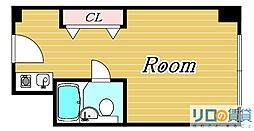 ステュディオ新大阪 ワンルームの間取図画像