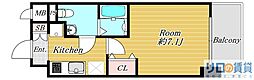 ラクラス新大阪 1Kの間取図画像