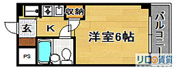 ハイツTA 1Kの間取図画像