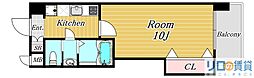 Luxe新大阪EAST2 1Kの間取図画像