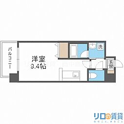 エル・セレーノ東三国 ワンルームの間取図画像