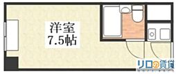 ステュディオ新御堂 ワンルームの間取図画像