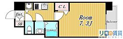Sレジデンス新大阪リデンテ 1Kの間取図画像