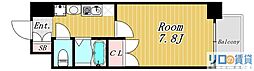 コンセール裕恵 1Kの間取図画像