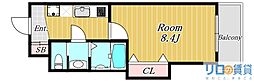 Luxe新大阪南 1Kの間取図画像