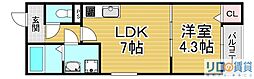 ピノコII 1DKの間取図画像