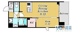 シーズンフラッツ新大阪SOUTH 1LDKの間取図画像