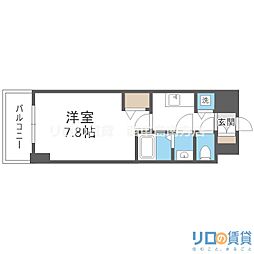 THERESIDENCEH 1Kの間取図画像