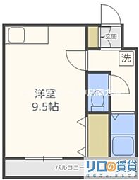 ゴールドマンション ワンルームの間取図画像