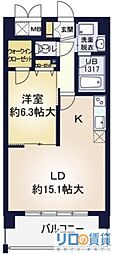 ア・ミュゼ新大阪 1LDKの間取図画像