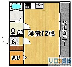 ミスター上新庄 ワンルームの間取図画像
