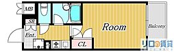 エスリード新大阪第8 1Kの間取図画像