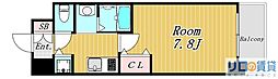 プランドール新大阪ノースレジデンス 1Kの間取図画像