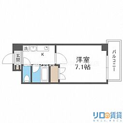 コンセール裕恵 1Kの間取図画像