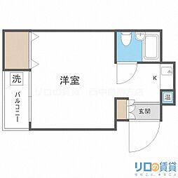タカミビル ワンルームの間取図画像